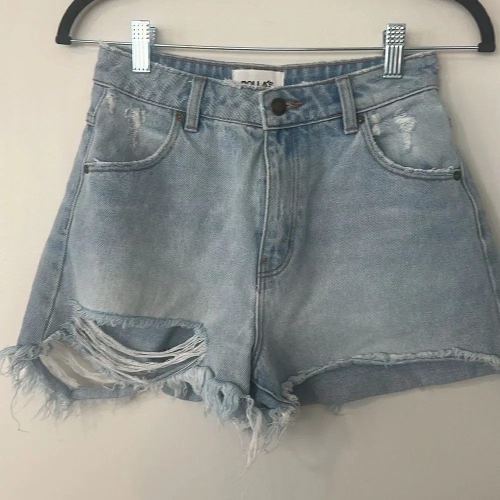 ROLLA’S Dusters Short in Layla Bleach 25 Aussie 7